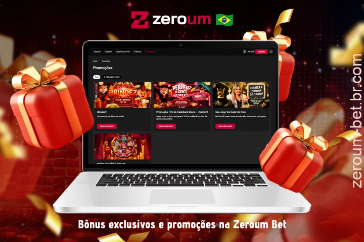 Bônus e promoções exclusivas estão disponíveis para jogadores do Brasil no Zeroum Bet